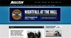 Desktop Screenshot of musicrow.com