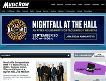 Tablet Screenshot of musicrow.com